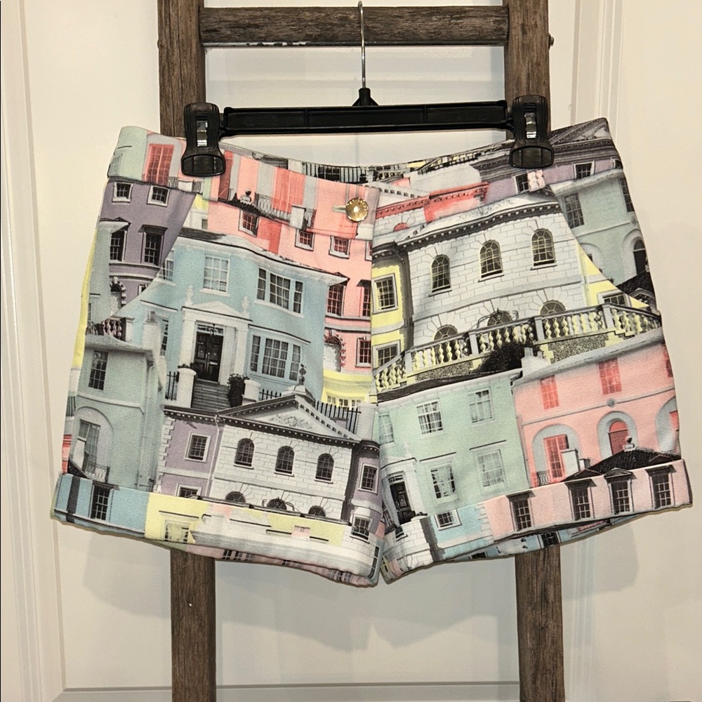 Ted Baker London Regency House Print Women Shorts Size 3